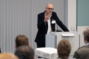 EADI President Andy Sumner opening the conference